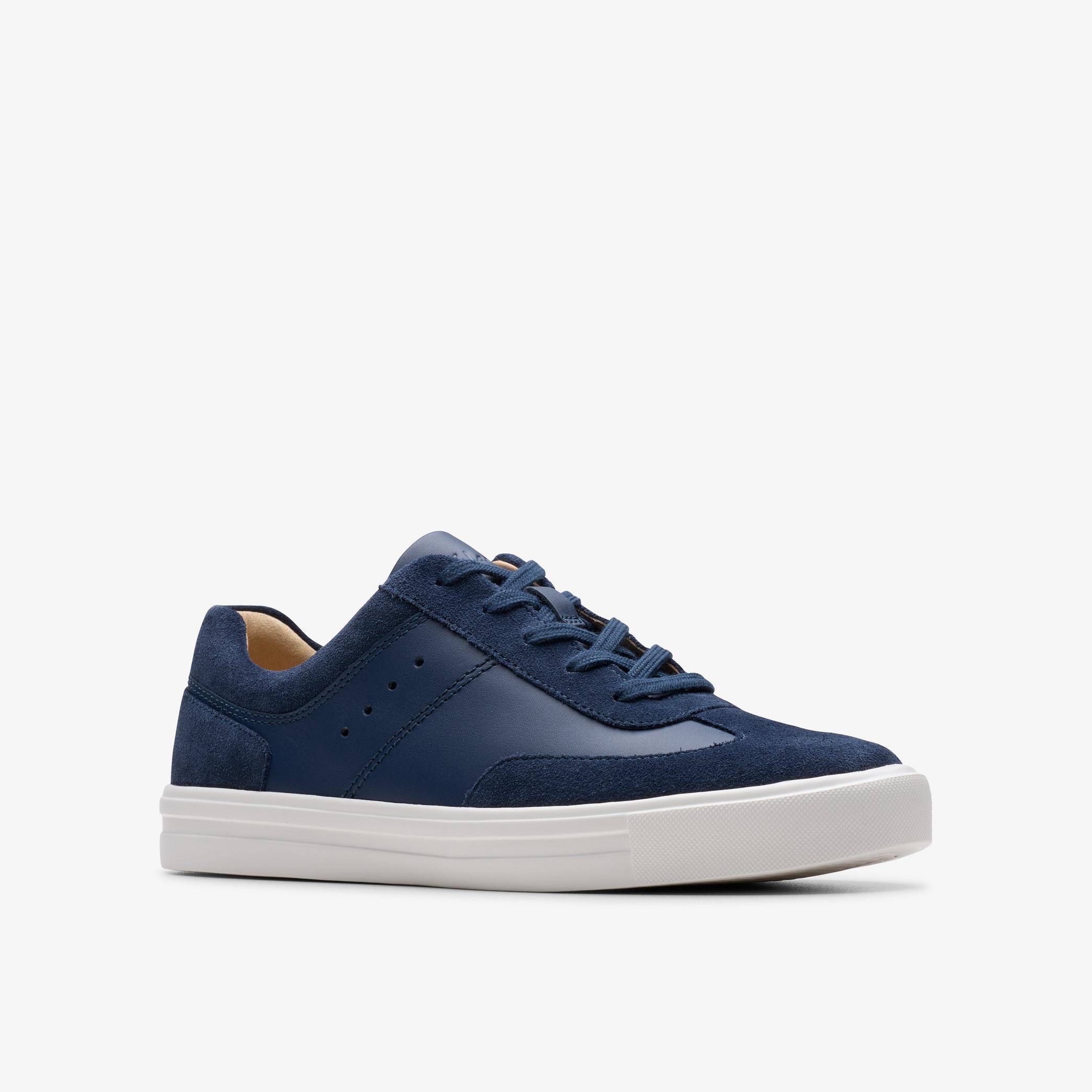 Shop Makea Court Navy Leather