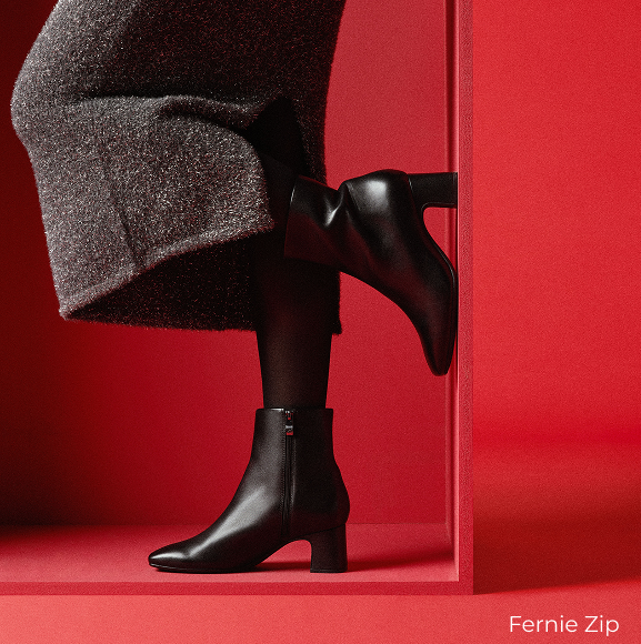 Shop Fernie Zip Black Leather