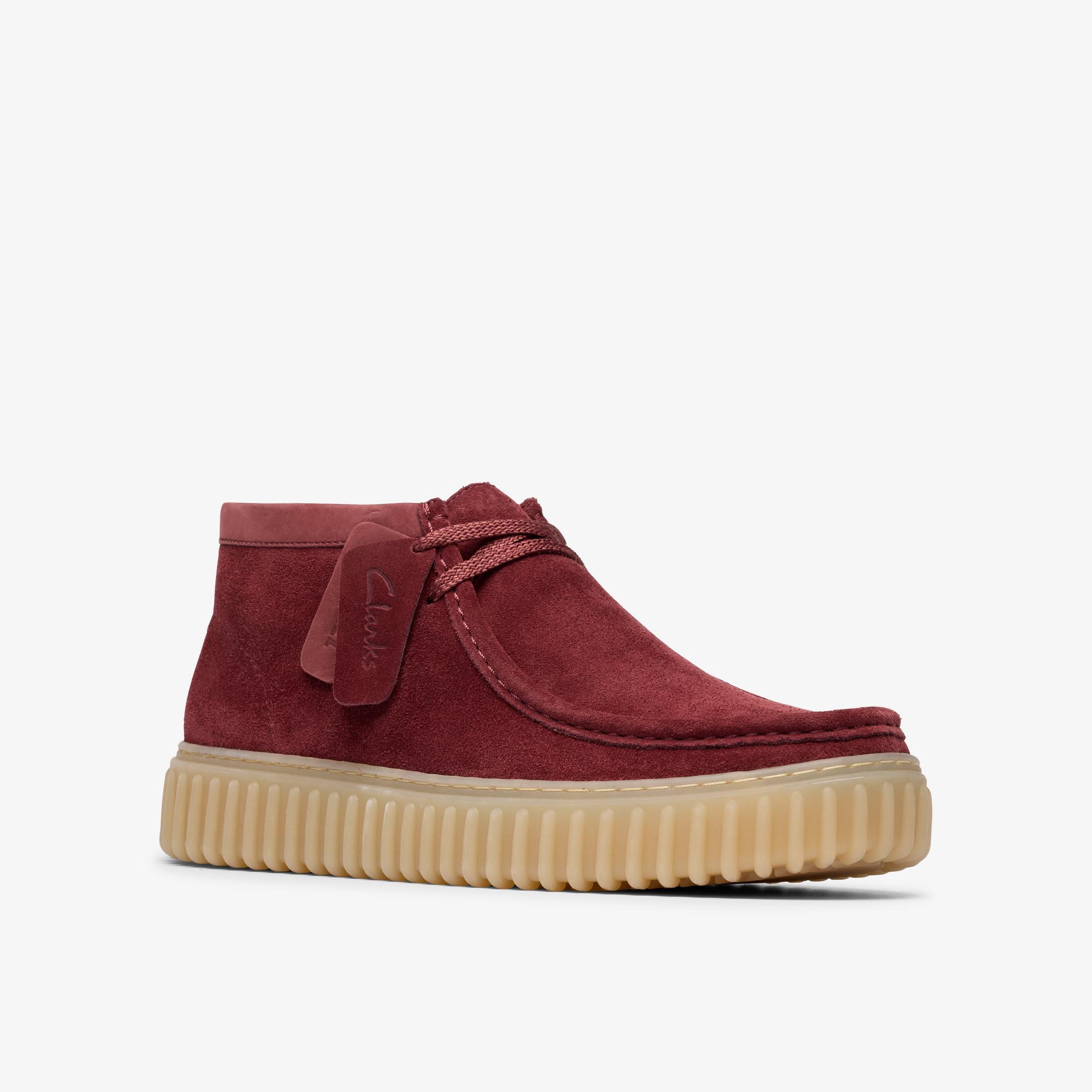 Shop Torhill Hi Wine Suede