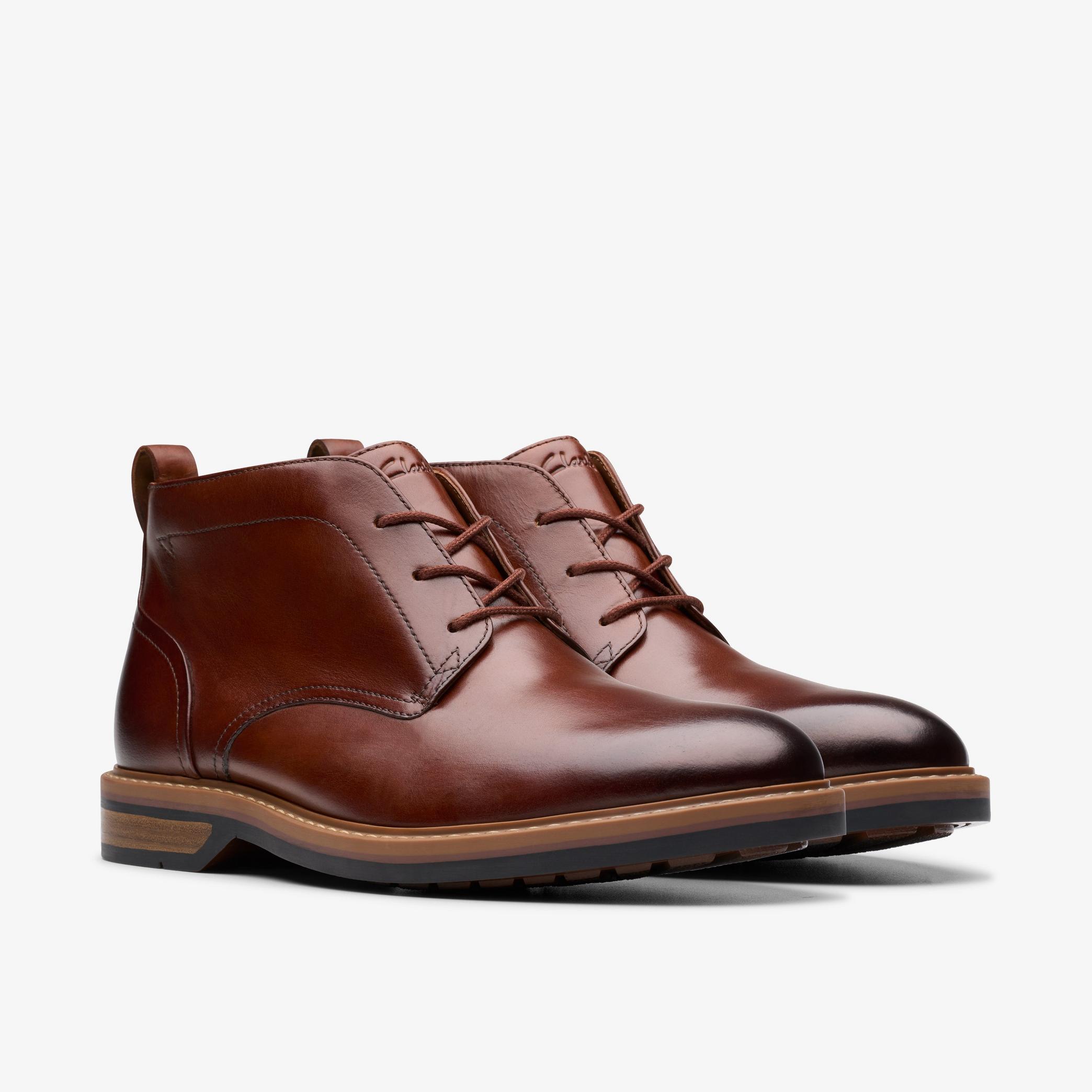 Shop Aldwin Chukka Mid Tan Leather