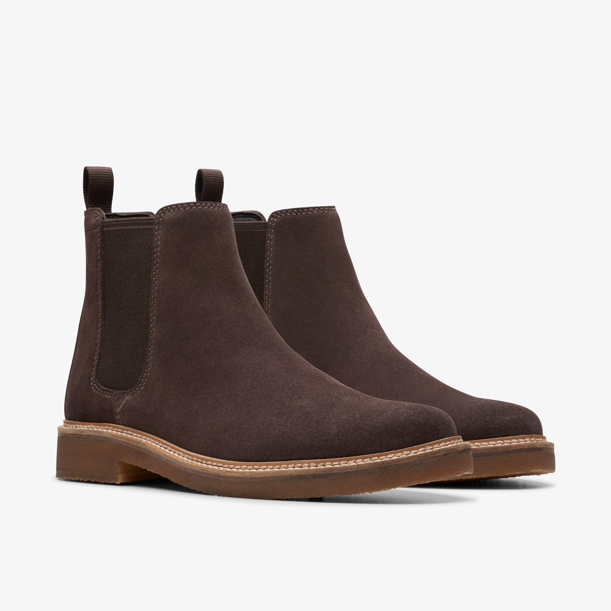 Shop Clarkdale Easy Dark Brown Suede