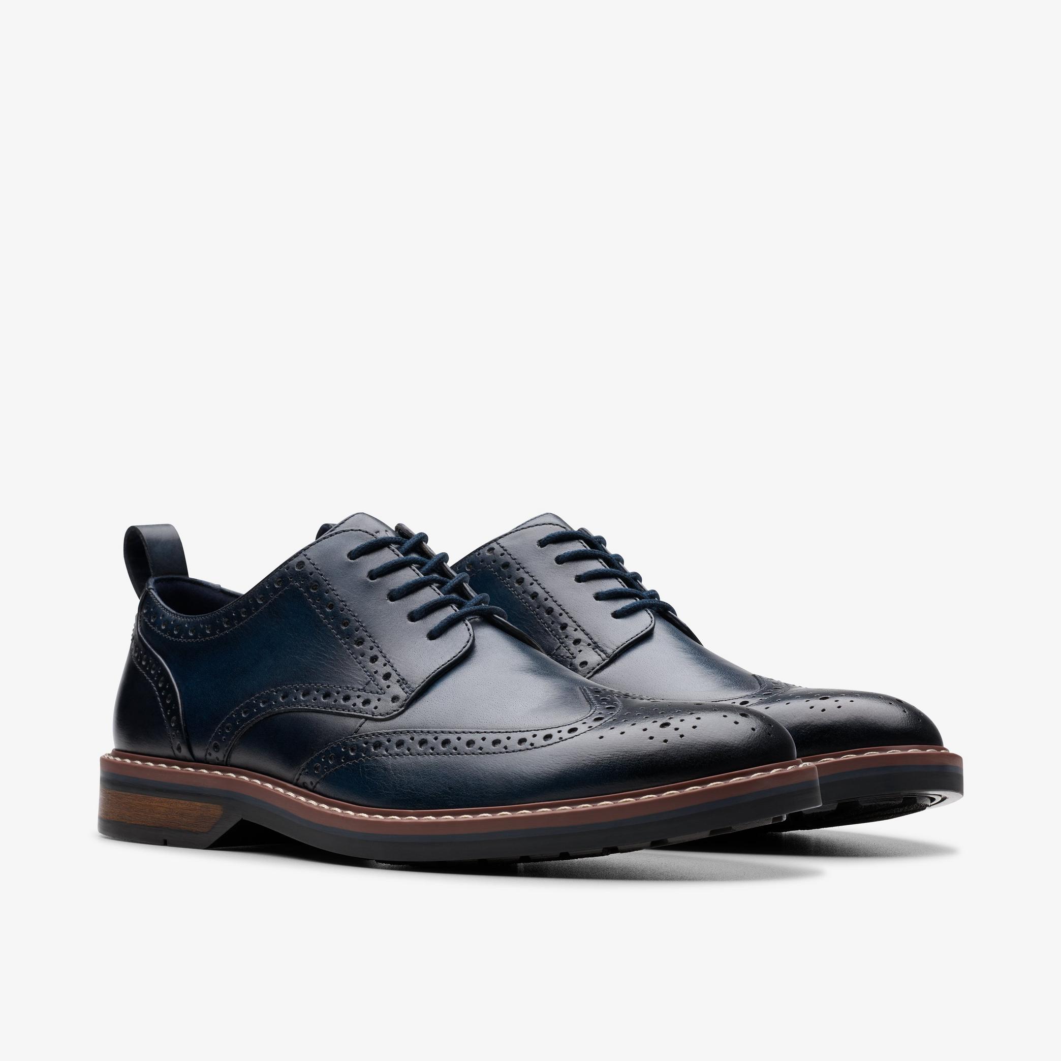 Shop Aldwin Limit Navy Leather