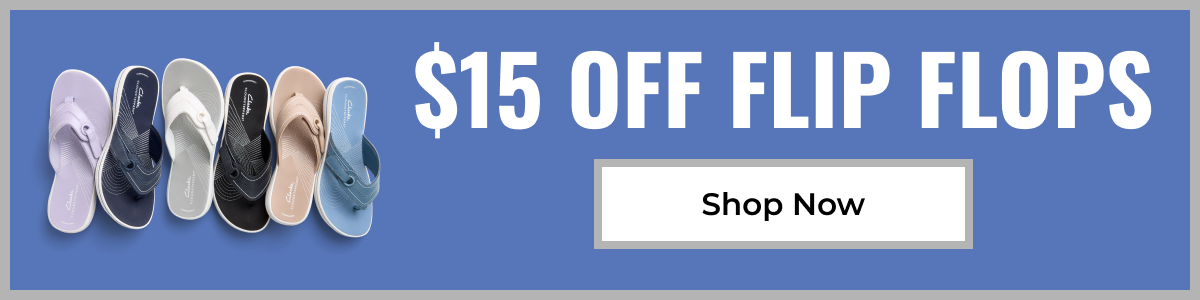 $15 Off Flip Flops | Shop Now