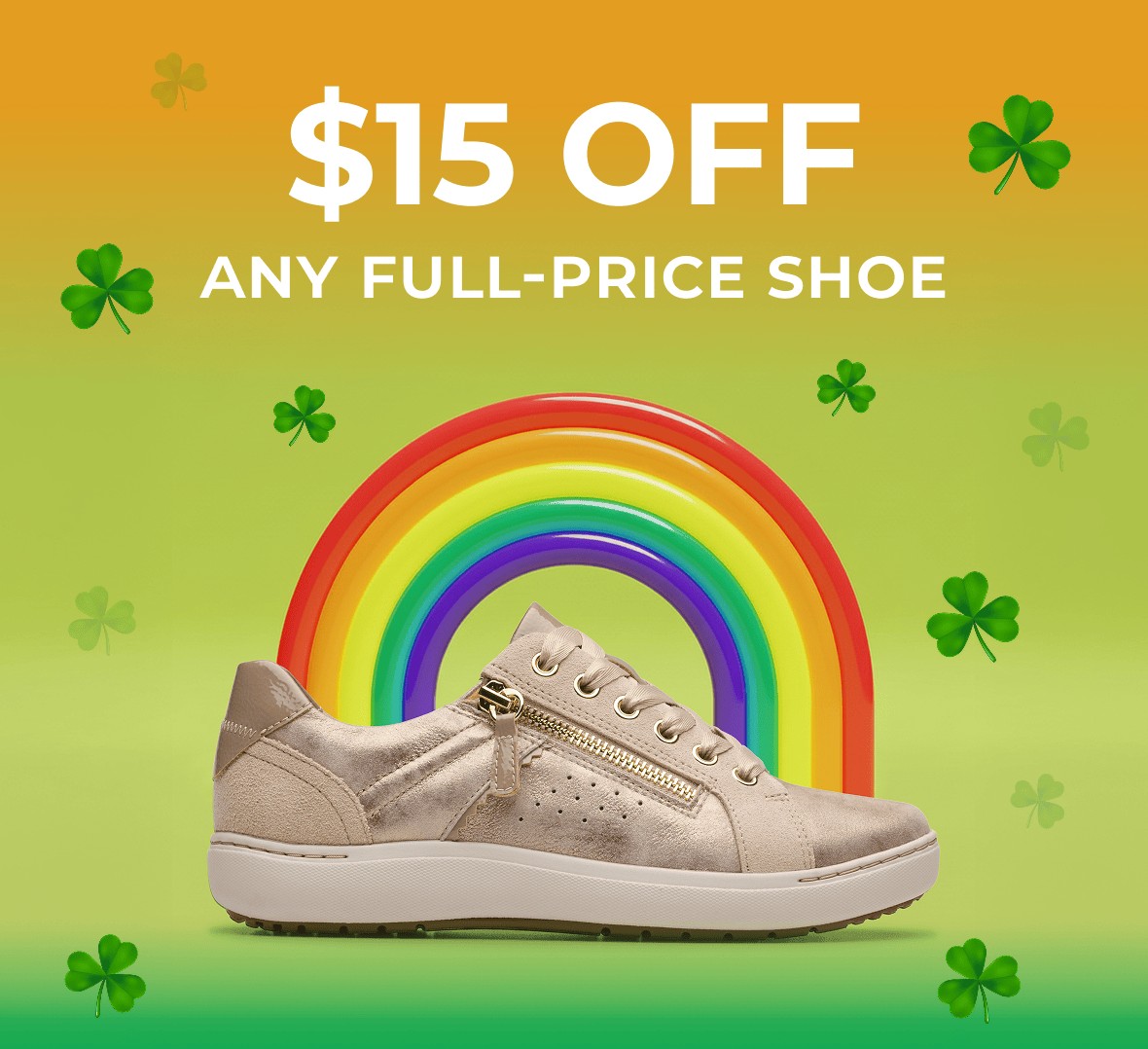 $15 Off Any Full Price Shoe | Shop Now