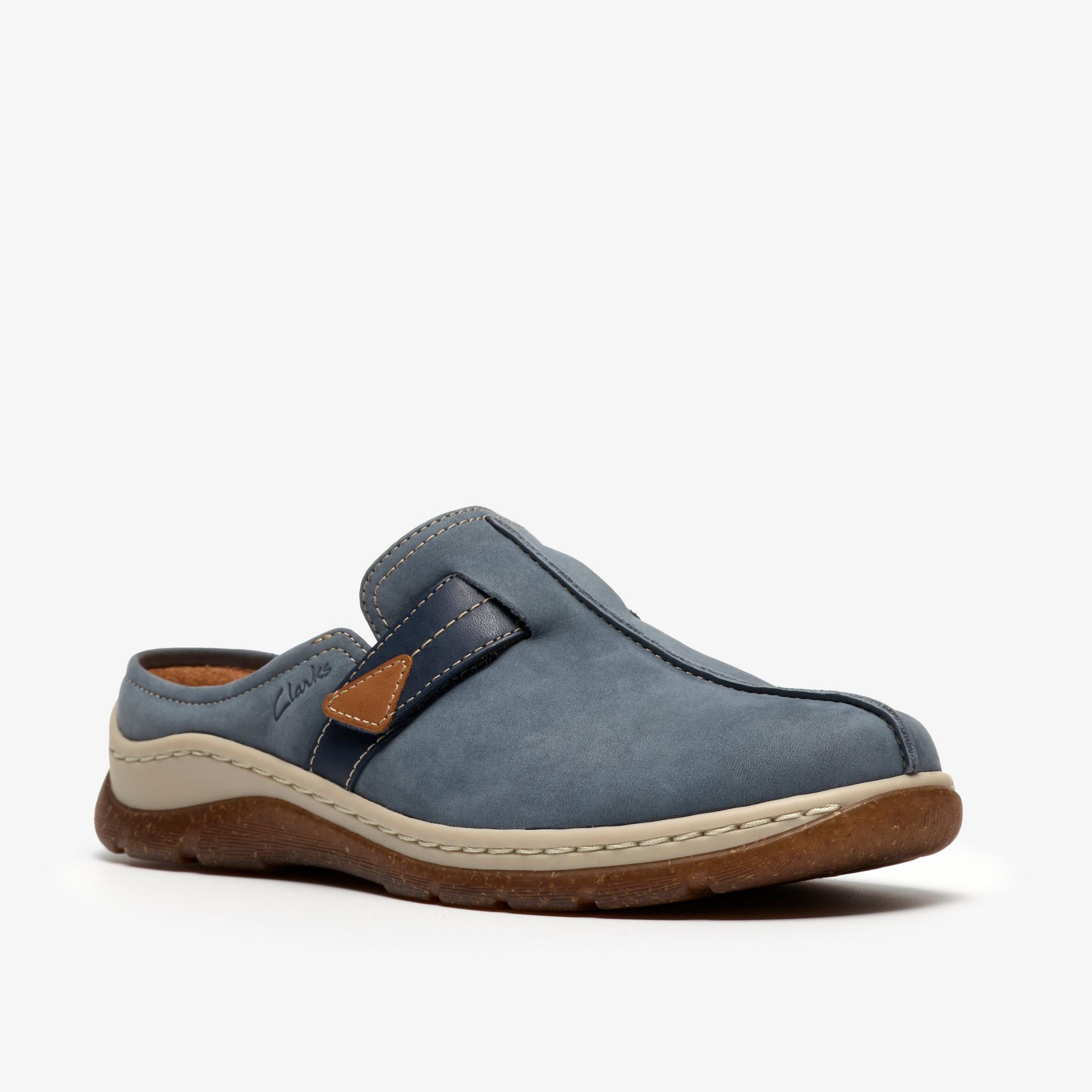 Shop Orlene Clog Denim Blue Nubuck
