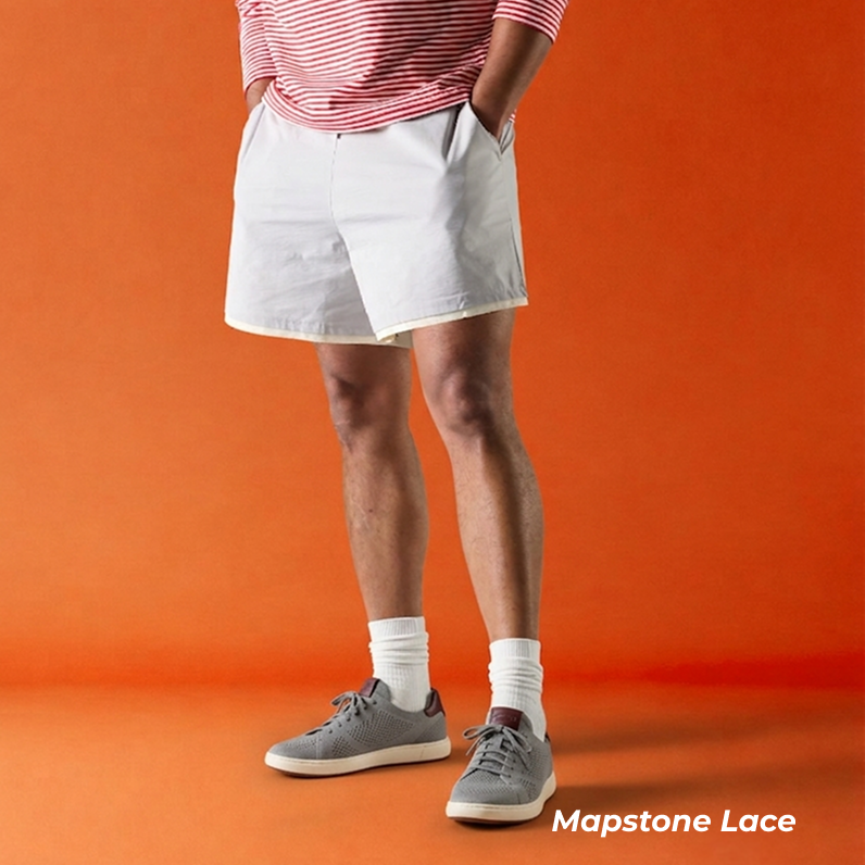 Shop Mapstone Lace Grey Knit