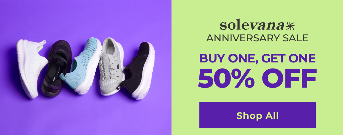 Solevana Anniversary Sale | Buy One Get One 50% OFF | SHOP ALL
