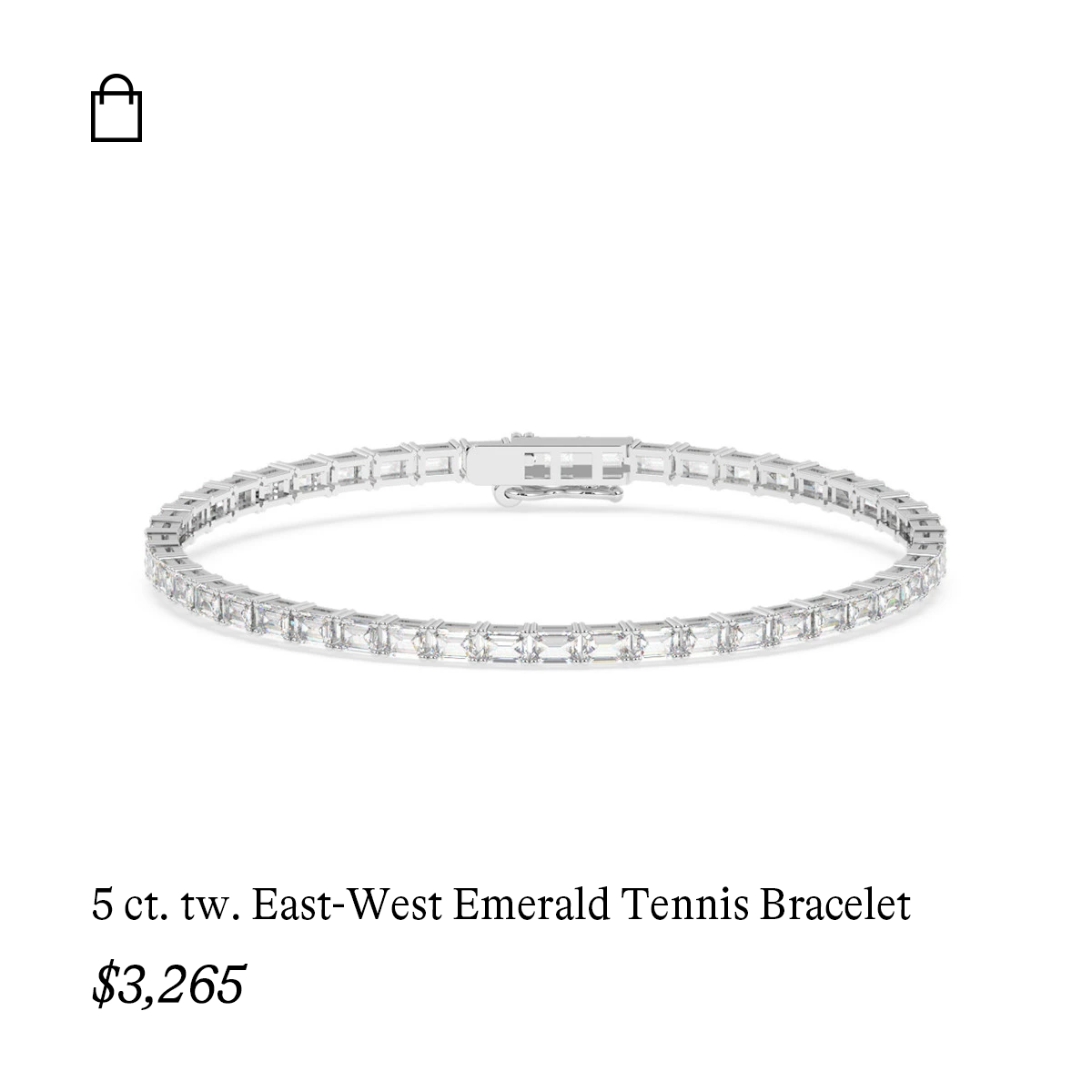 5 ct. tw. East-West Emerald Tennis Bracelet