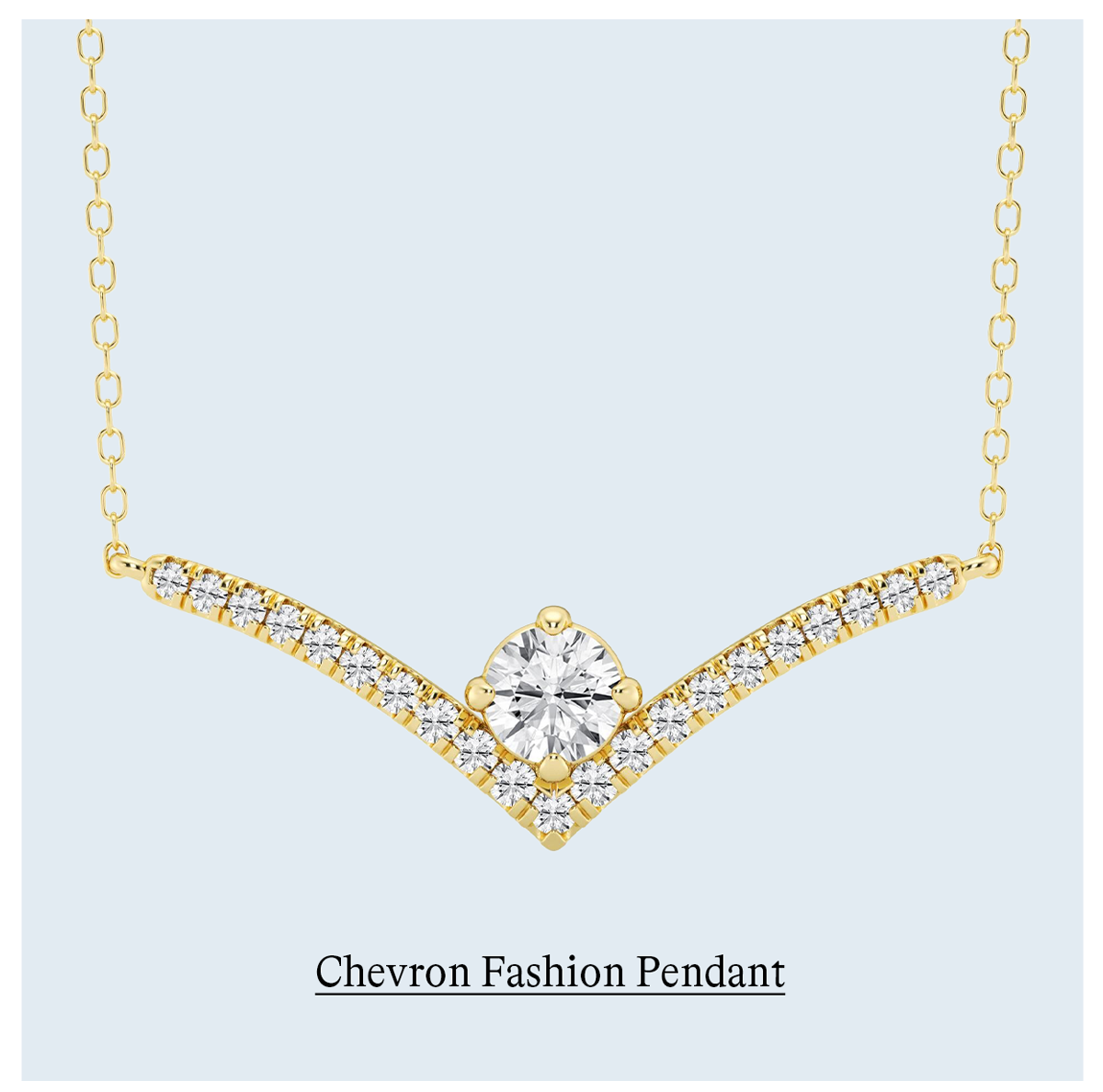 Round Chevron Fashion Pendant
