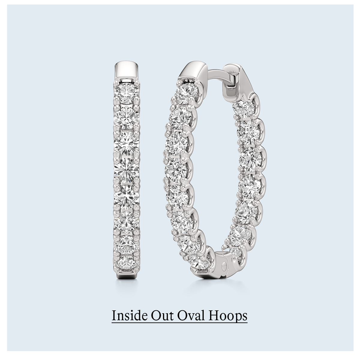 Inside Out Oval Hoops