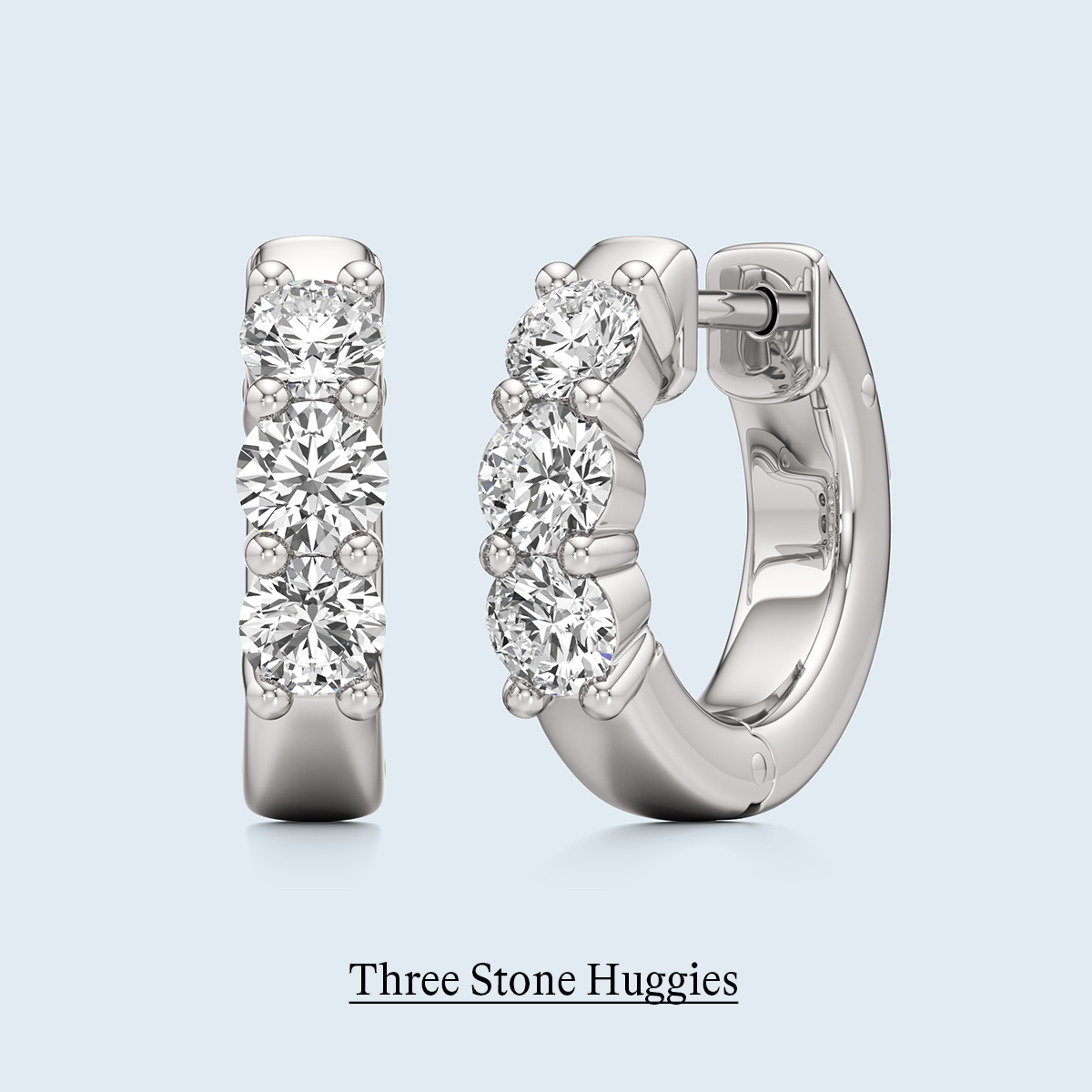 Three Stone Huggies