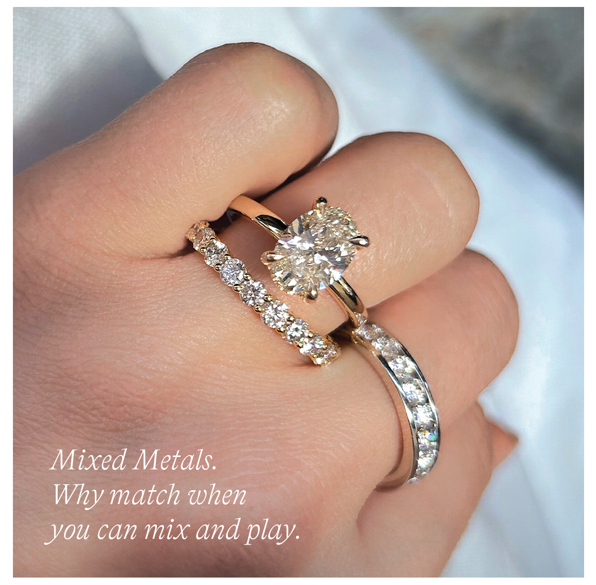 Mixed Metals. Why match when you can mix and play.