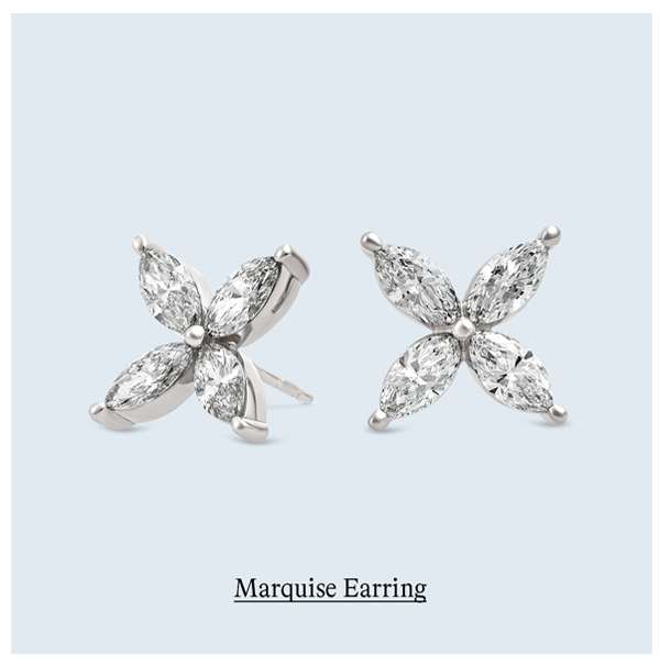 2 1/2 ct. tw. Marquise Fashion Earring in 14k White Gold