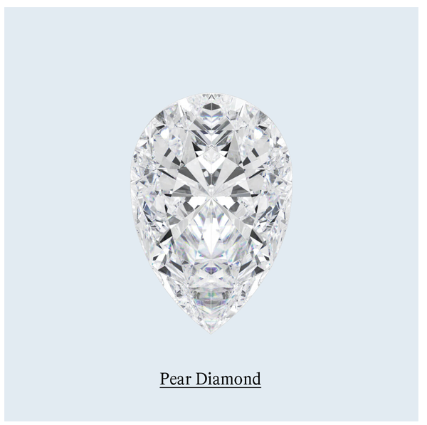 Pure Value Pear Lab Created Diamond (2-5 ct)