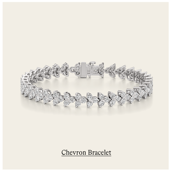 7 ct. tw. Chevron Bracelet