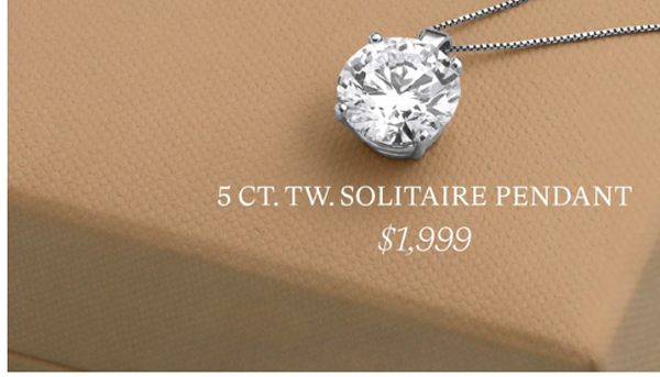 5 CT TW SOLITAIRE PENDANT