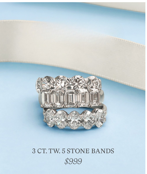EMERALD 5 STONE BAND