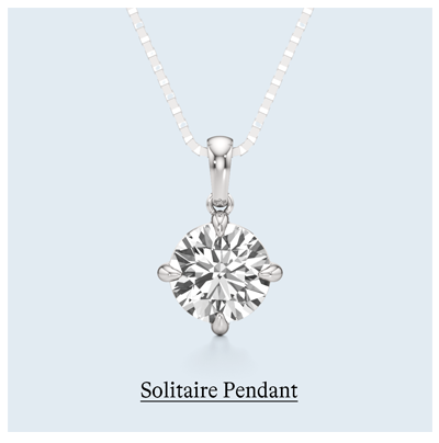 5 ct. tw. Round Lab Grown Diamond Solitaire Pendant in 14k White Gold