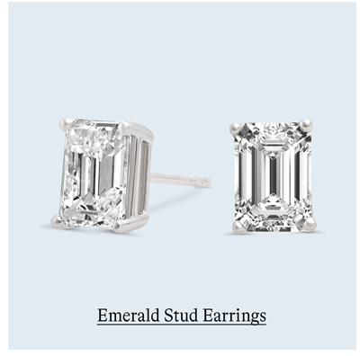 EMERALD STUD EARRINGS