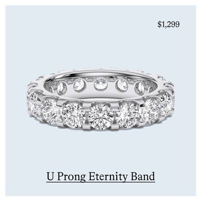 U PRONG ETERNITY BAND