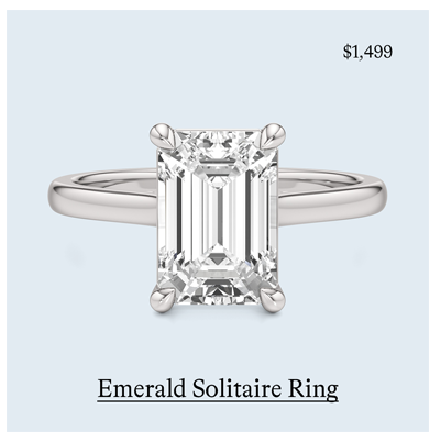 EMERALD SOLITAIRE RING