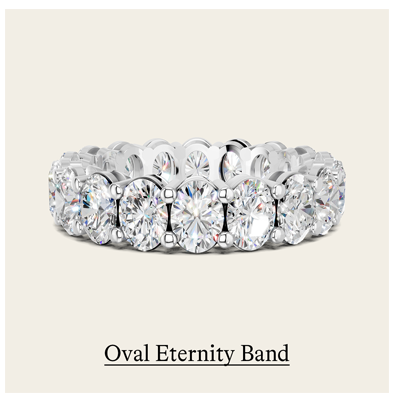 5 ct. tw. Oval Eternity Band in 14k White Gold