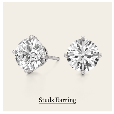 6 ct. tw. Round Studs Earring in 14k White Gold
