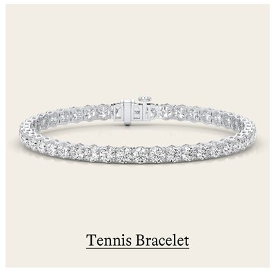 10 ct. tw. Round Lab Grown Diamond Tennis Bracelet in 14k White Gold