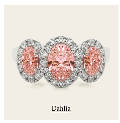 Dahlia 3 Stone Promise Ring