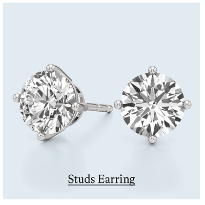 6 - 10 ct. Round 4-Prong Friction Back Studs