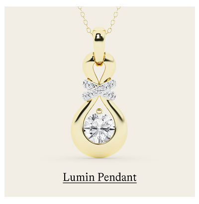 Lumin Pendant in 14K Yellow Gold