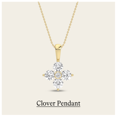 1/2 ct. tw. Clover Pendant