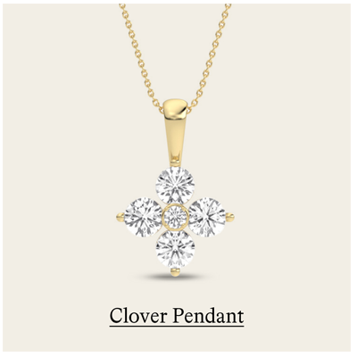 1/2 ct. tw. Clover Pendant