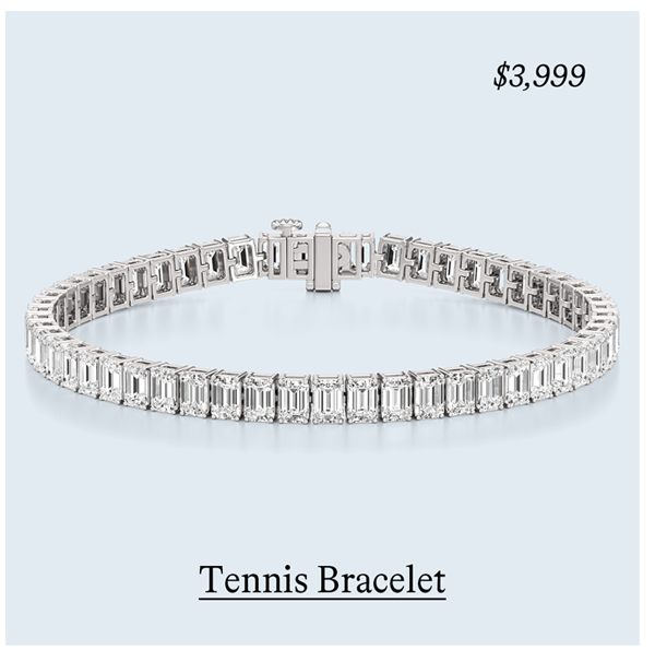 15 ct. Tennis Bracelet in 14k White Gold
