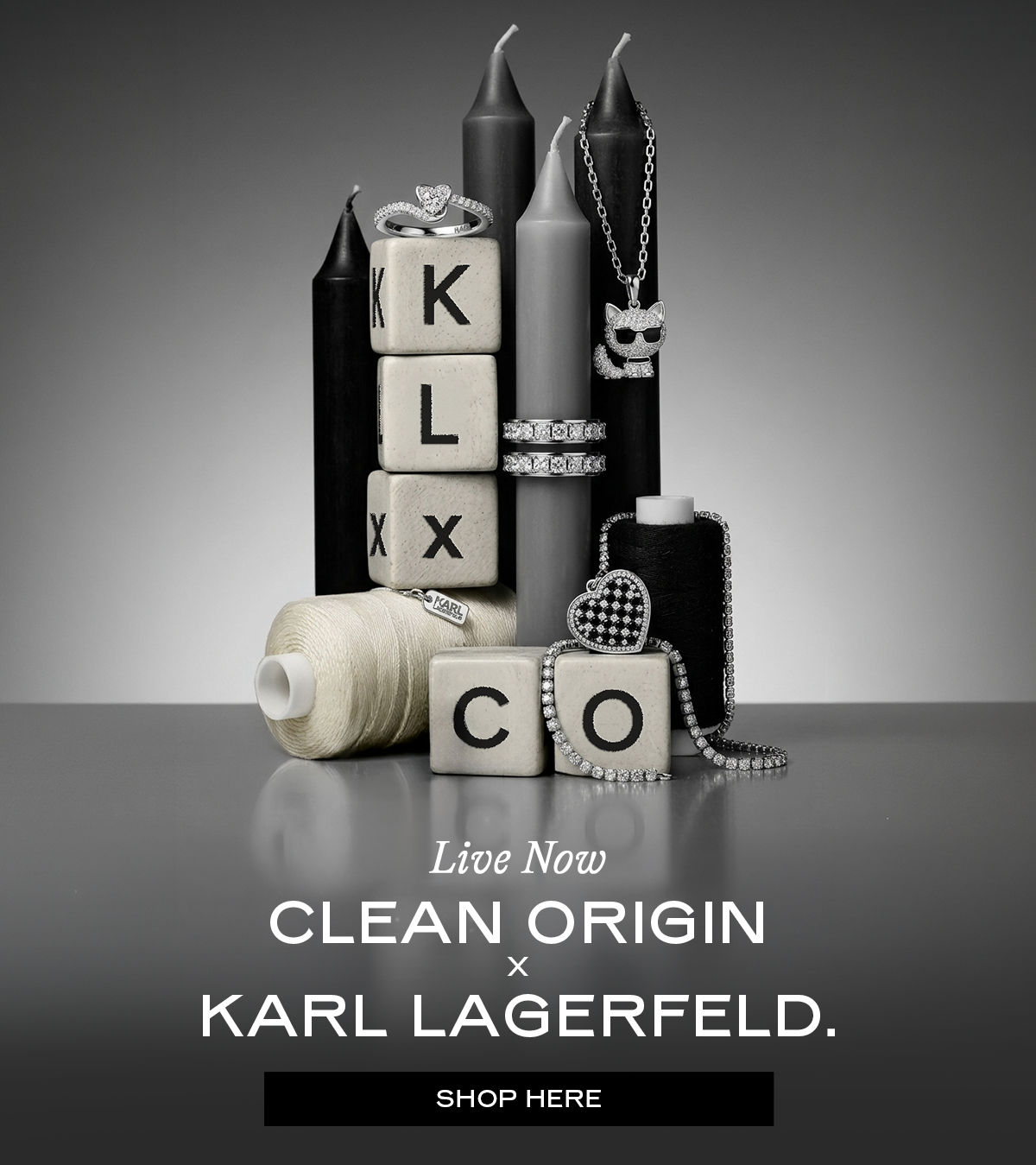 Live Now CLEAN ORIGIN KARL LAGERFELD. SHOP HERE
