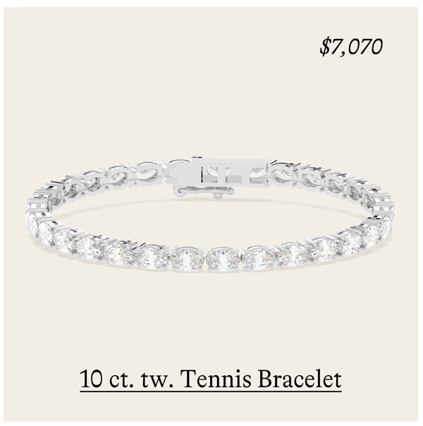 10 ct. tw. East-West Oval Tennis Bracelet
