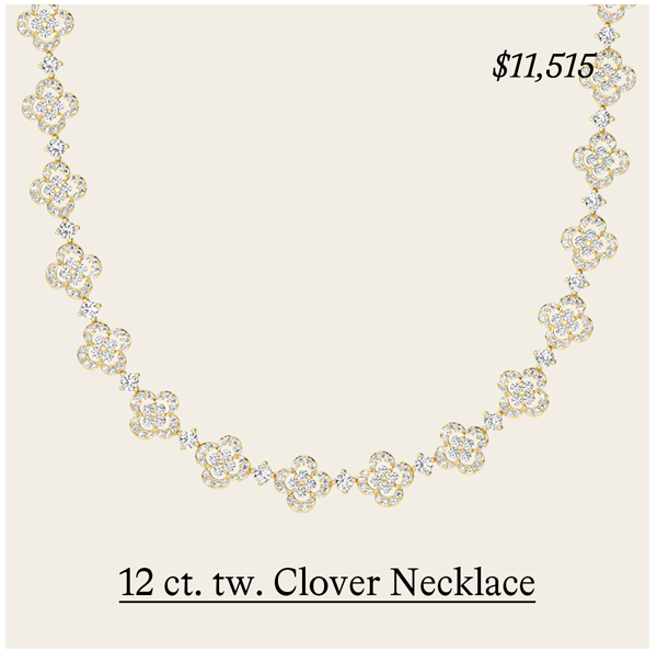 12 ct. tw. Clover Necklace
