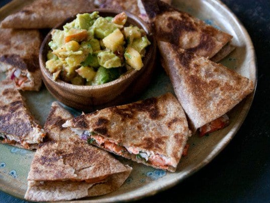 Salmon Quesadillas