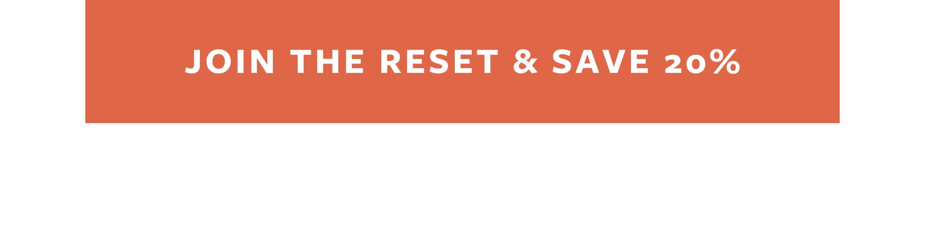 Fall Community Reset