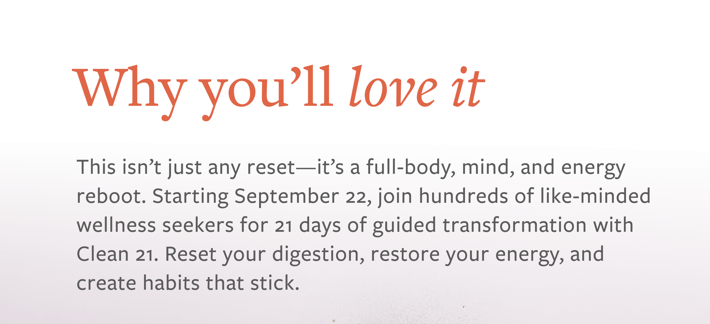 Fall Community Reset