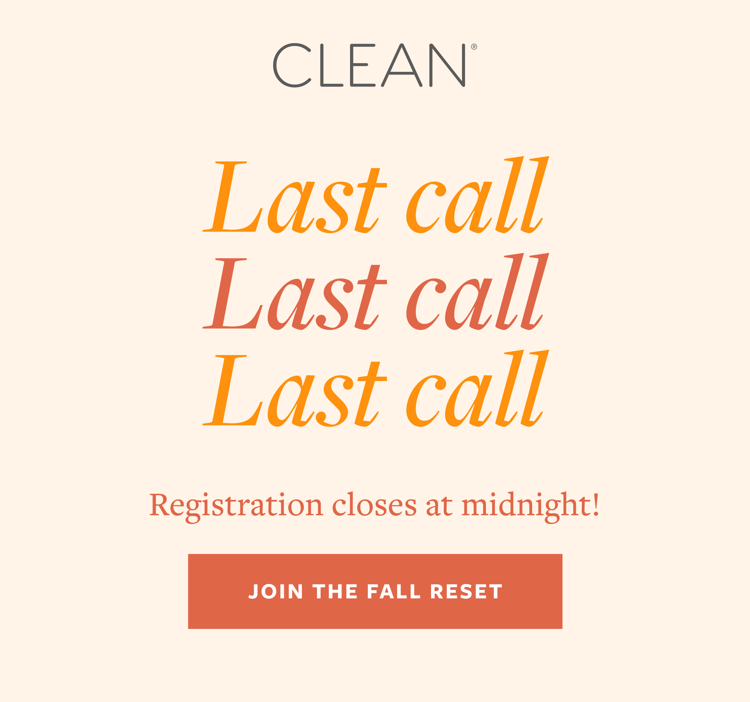 Fall Community Reset