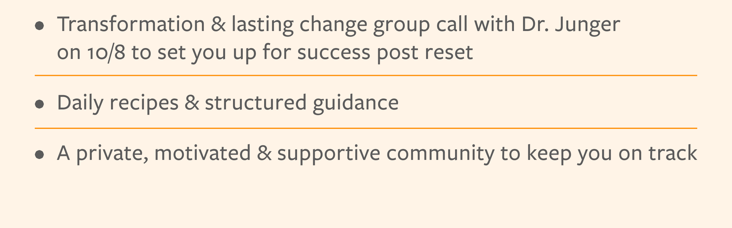 Fall Community Reset