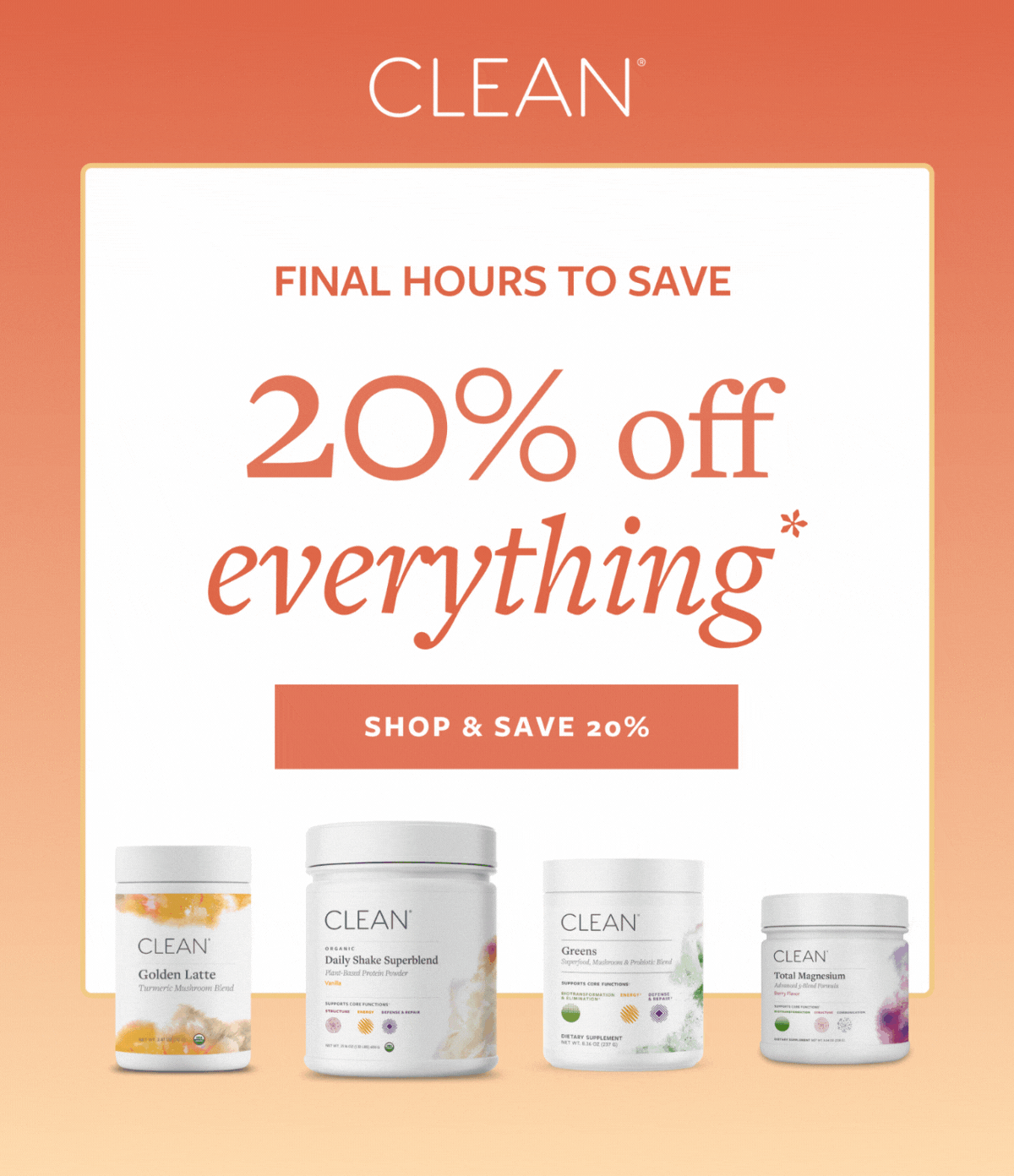 20% off sitewide