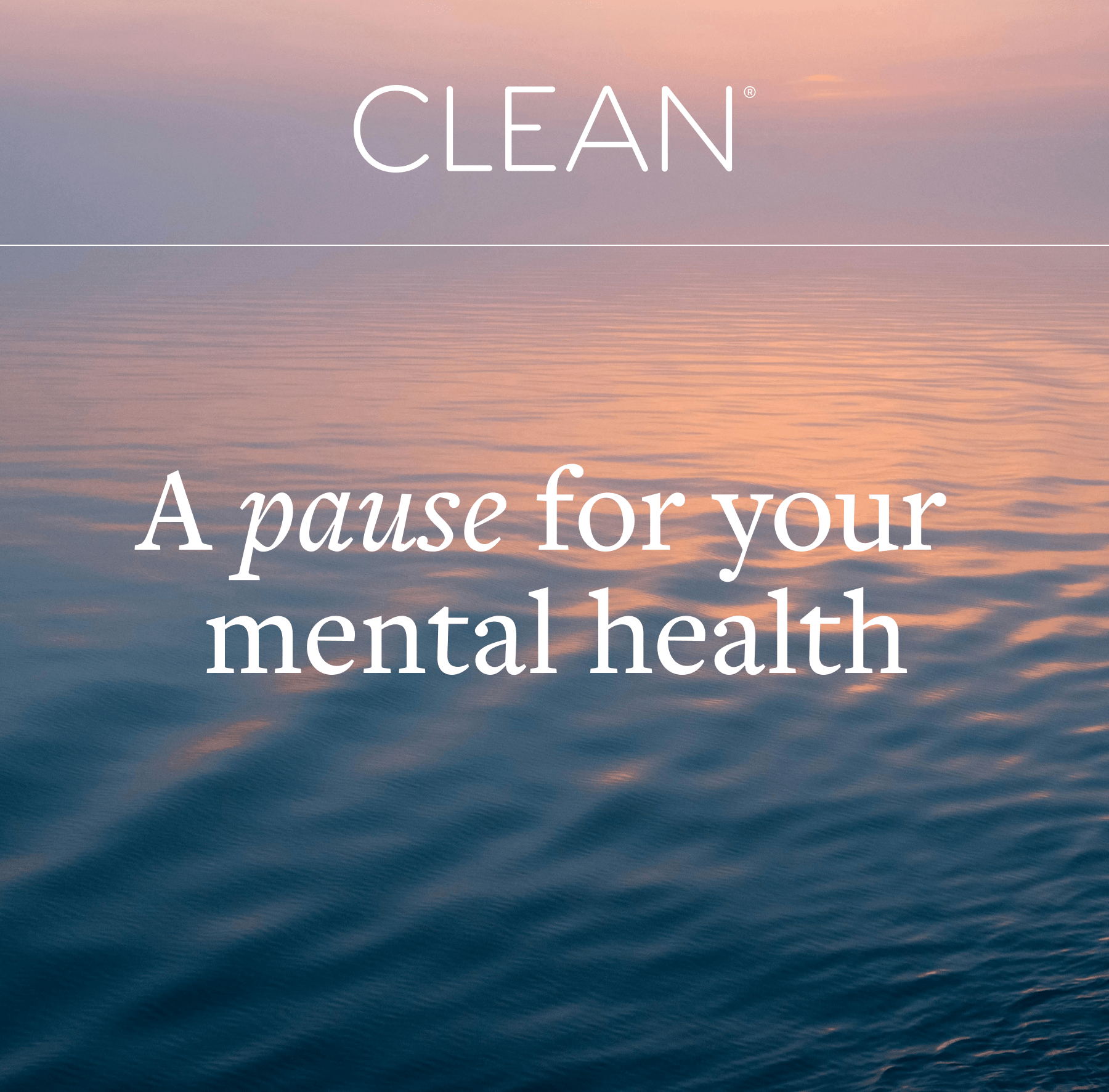 A pause for your mental health