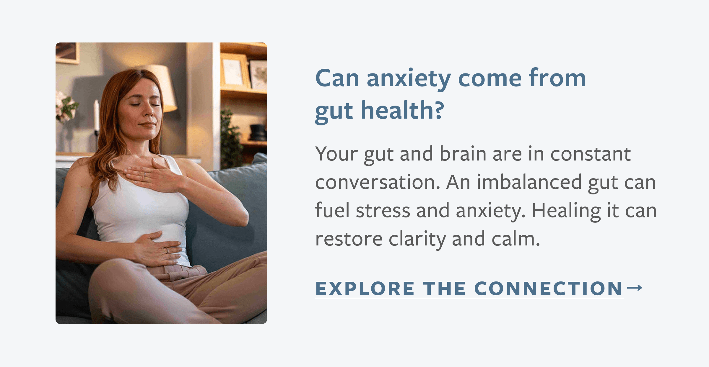 Anxiety from gut