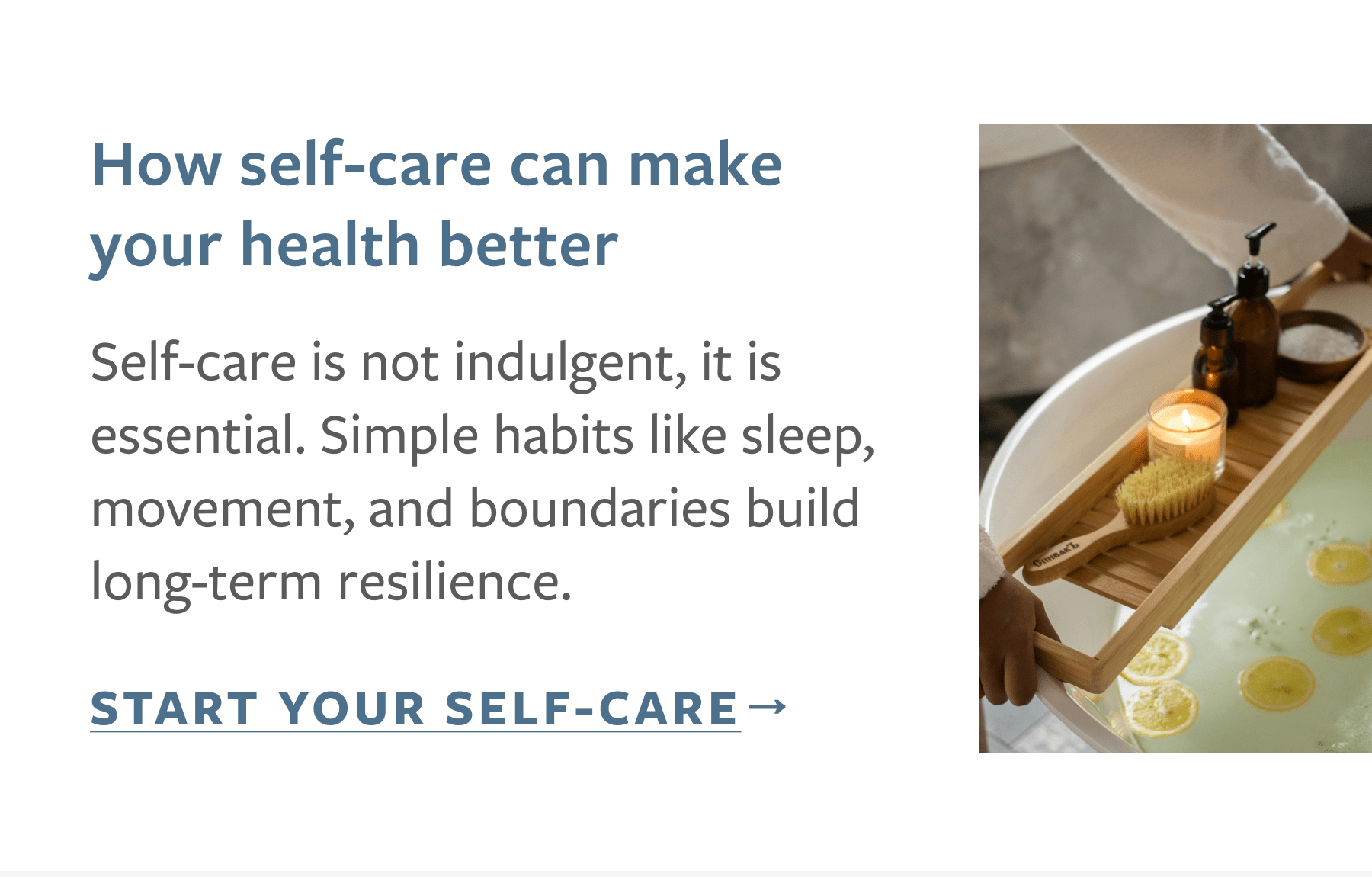 Self-care