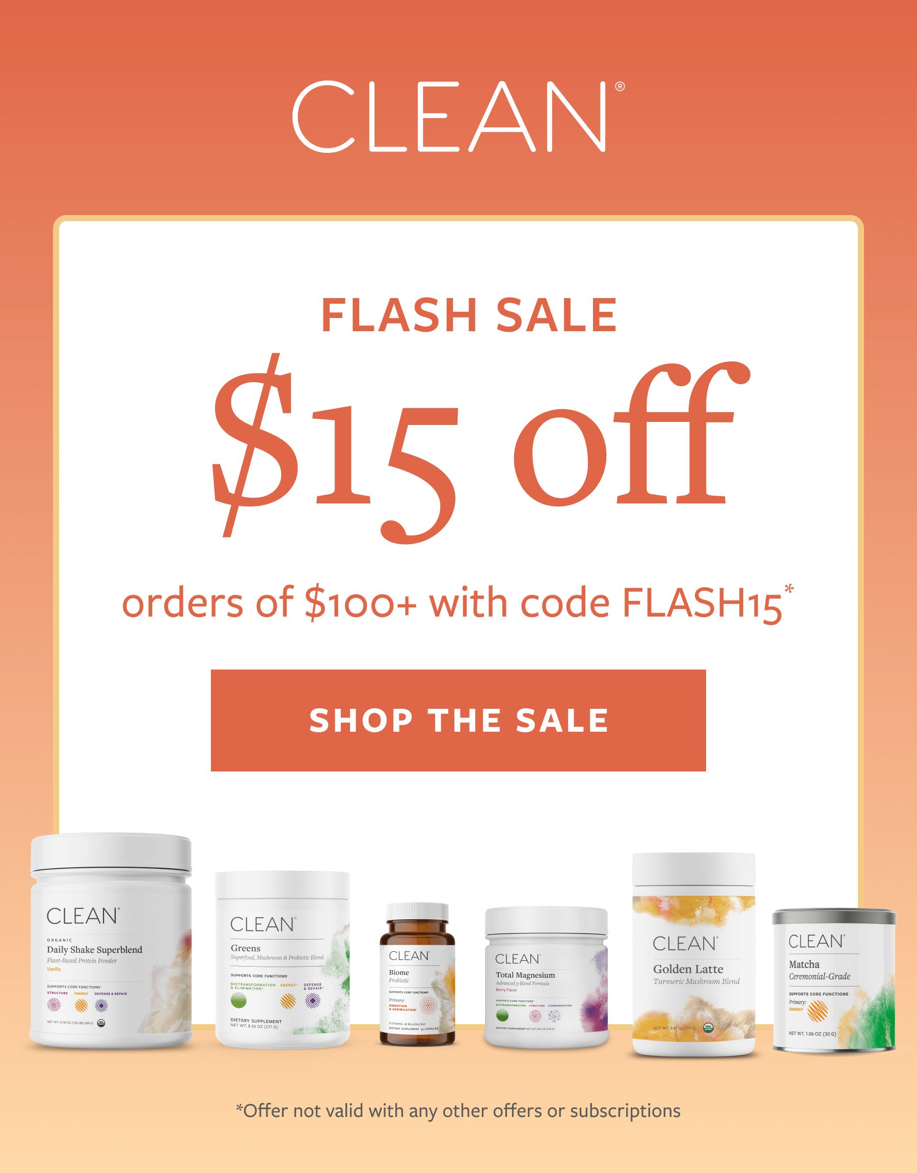 $15 off with code FLASH15