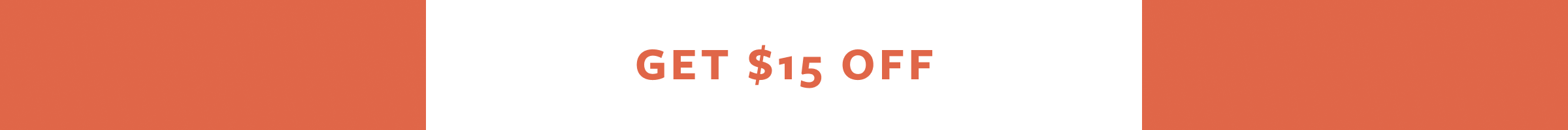 $15 off orders $100+ with code Flash15