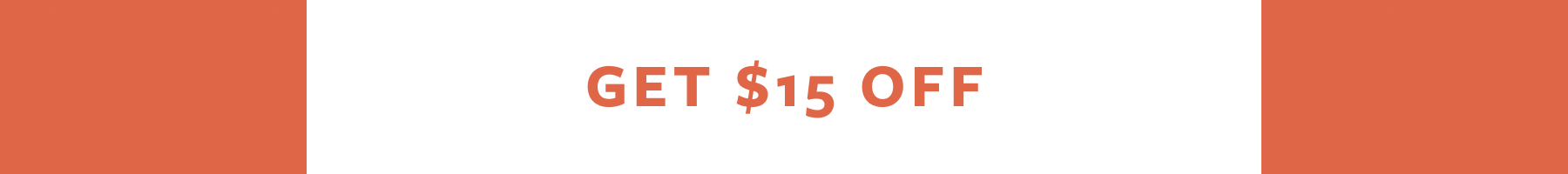 $15 off orders $100+ with code Flash15