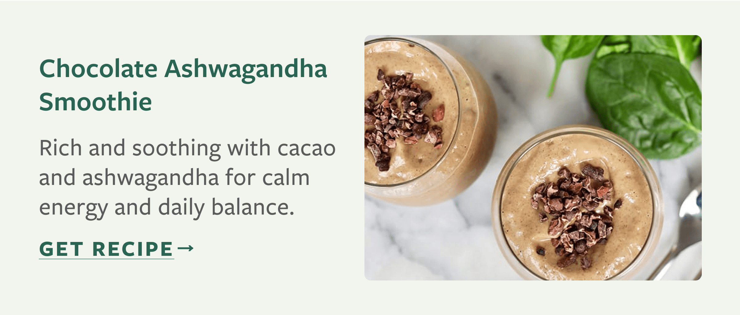 Chocolate smoothie